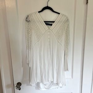 Francesca White/cream Babydoll dress